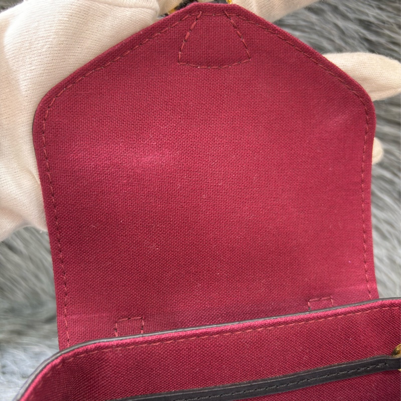 LV M45516 MONTSOURIS BB 黑 荔枝皮 原花 字紋 後背包 手提包 背包 肩背包 斜背包-23