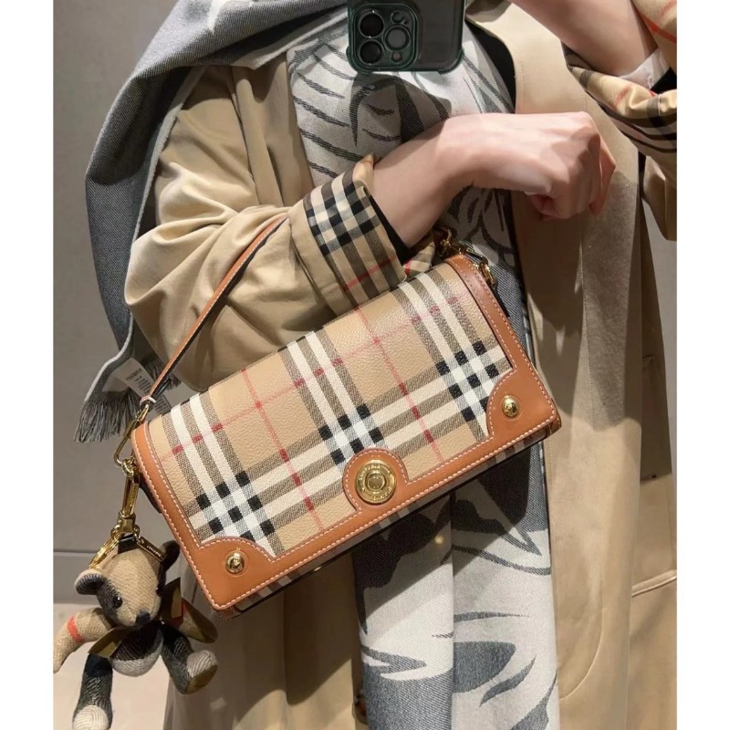 Burberry 新款復古格紋小包 手提包 肩背包 24*13.5 cm-0