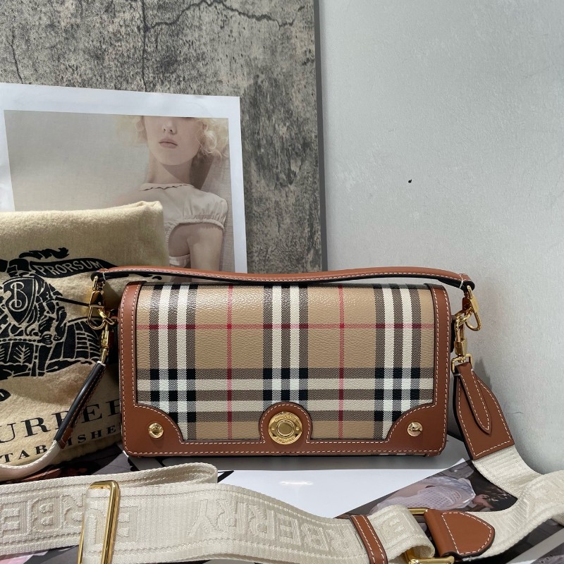 Burberry 新款復古格紋小包 手提包 肩背包 24*13.5 cm-2