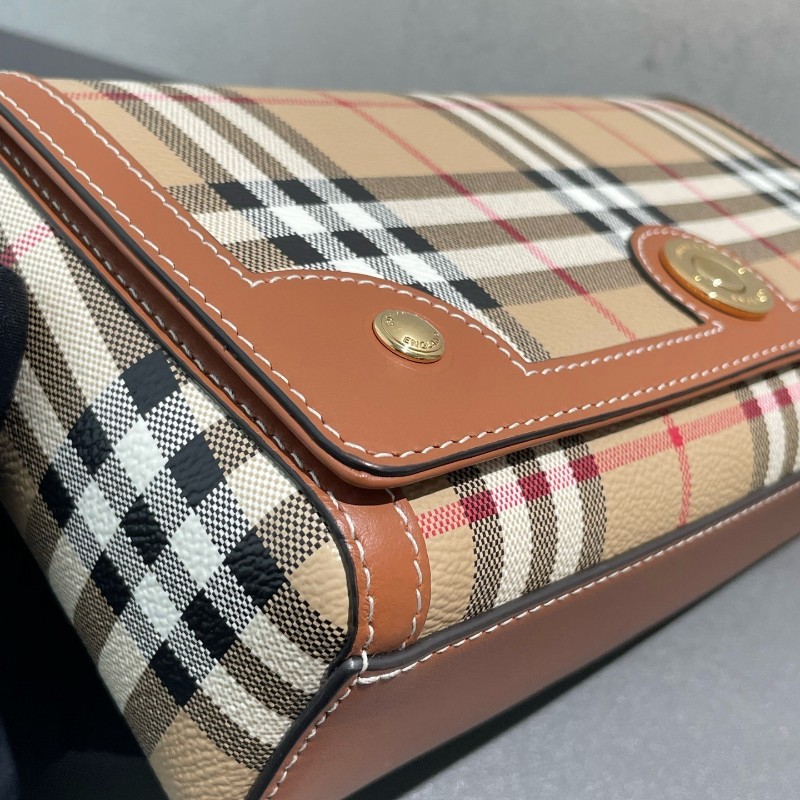 Burberry 新款復古格紋小包 手提包 肩背包 24*13.5 cm-11
