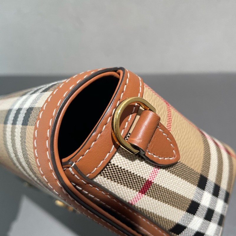 Burberry 新款復古格紋小包 手提包 肩背包 24*13.5 cm-23