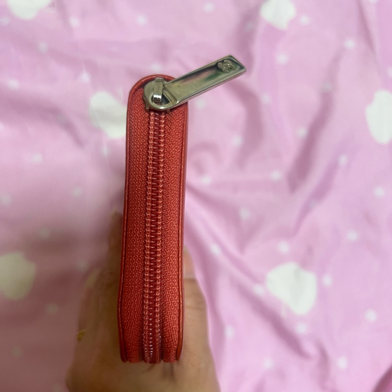 Chanel橘紅色長夾-4