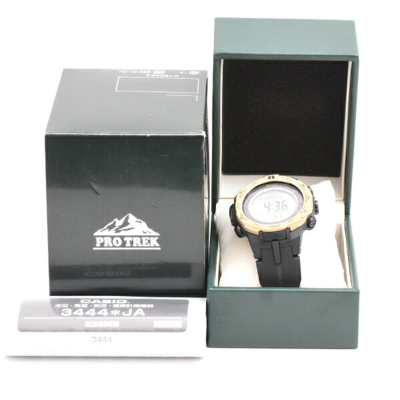 卡西歐男 Pro Trek Tough 太陽能手錶，橡膠錶帶，PRW-3100YC-6