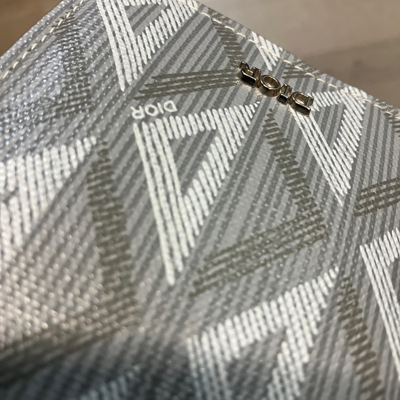 DIOR 迪奧 DIAMOND 鑽石 12卡 對折 兩折 卡包 卡夾 名片夾 名片包-18