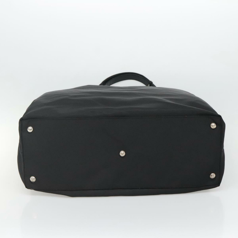 【日本直送】GUCCI 手提包 尼龍 2 向 出口 黑色 銀色 正品 ar13706-4