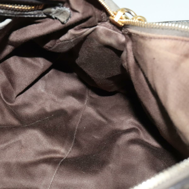 【日本直送】Miu Miu 手提包 皮革 2way 灰色 金色 正品 140644-19