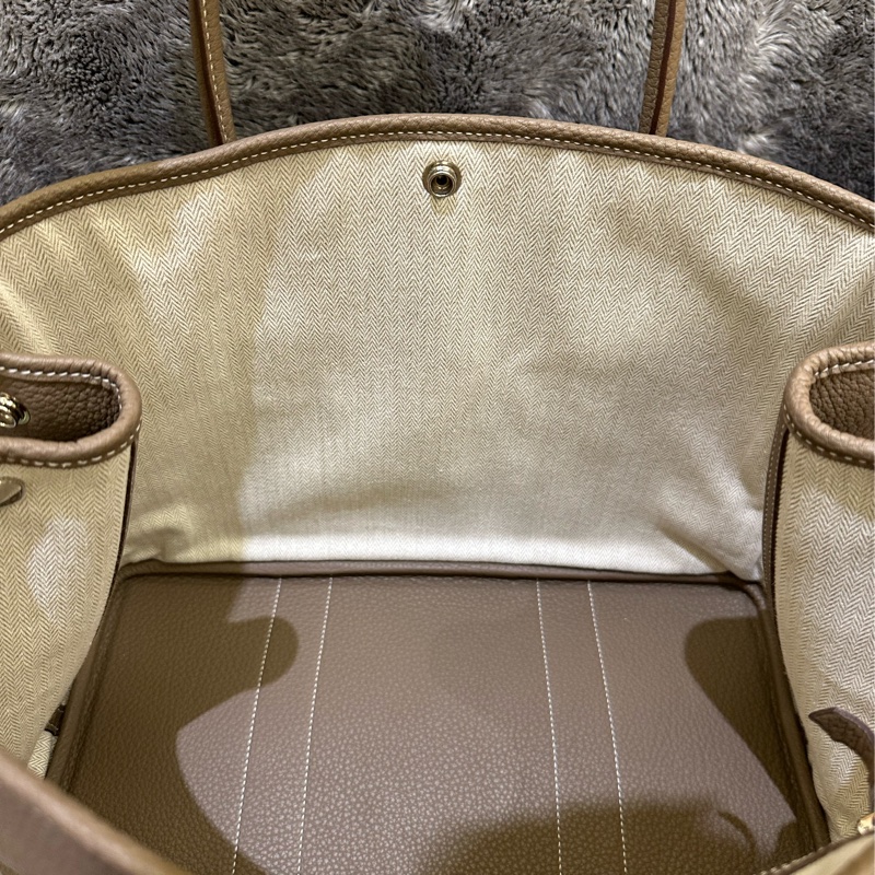 🐎【全新閒置｜Hermès Garden Party 36｜Etoupe 大象灰 Y刻｜附臺灣正本購證｜無頸紋美包一枚】-21