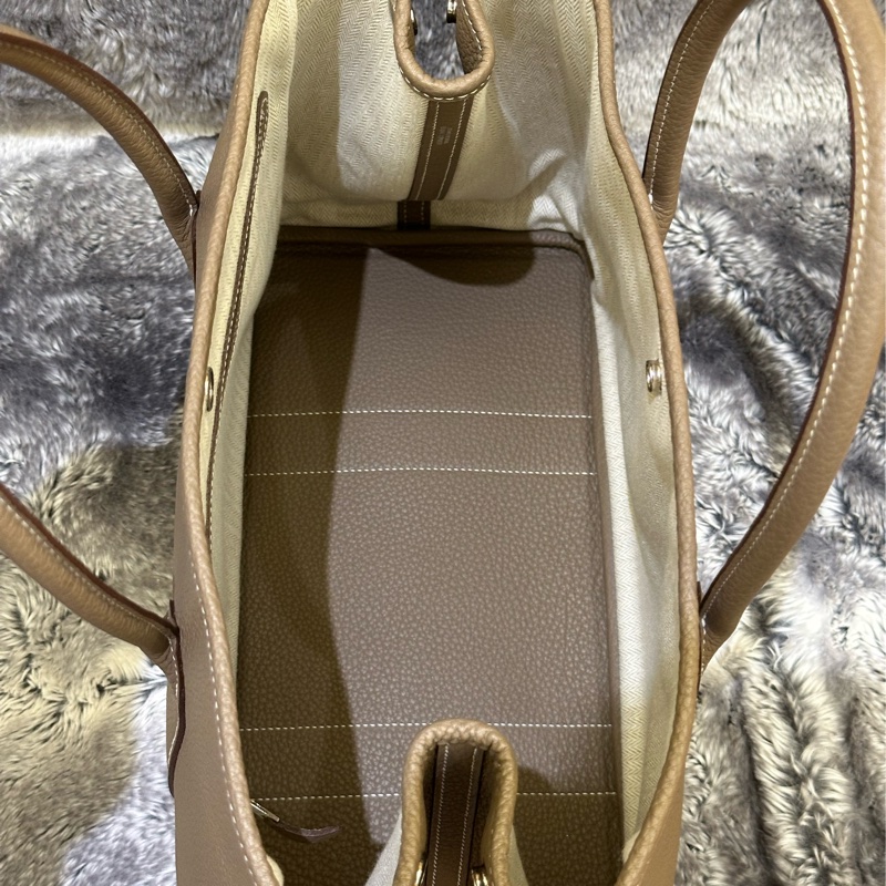🐎【全新閒置｜Hermès Garden Party 36｜Etoupe 大象灰 Y刻｜附臺灣正本購證｜無頸紋美包一枚】-22