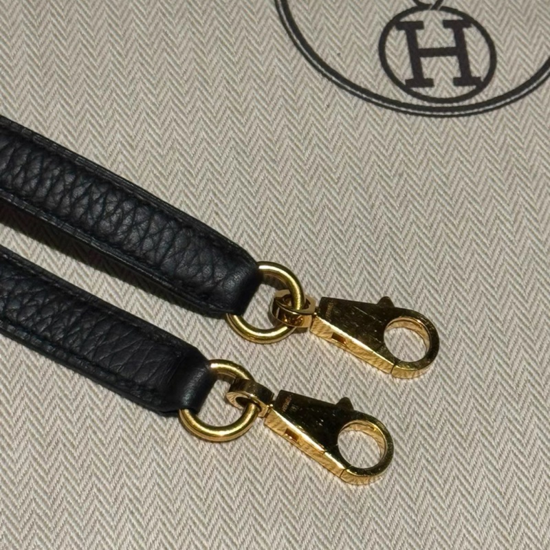 有購証💓 Hermes愛馬仕 bolide31保齡球包 黑金 C刻 TC皮  98新，2018年購入-7