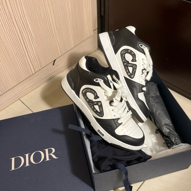 DIOR B57 黑白老花中筒運動鞋 39 24.5-0
