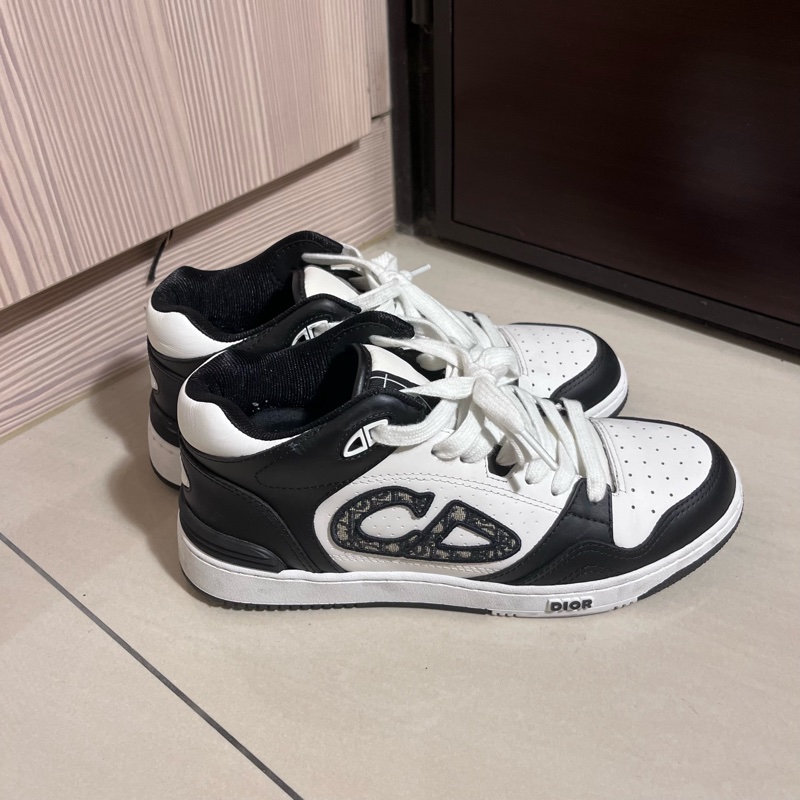 DIOR B57 黑白老花中筒運動鞋 39 24.5-1