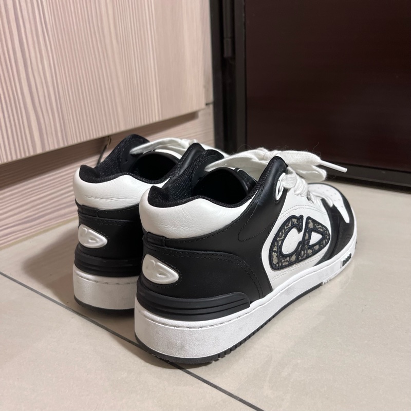 DIOR B57 黑白老花中筒運動鞋 39 24.5-6