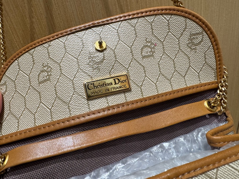 Dior 中古蜂巢圖案鏈兩用單肩包/ 斜孭袋 小廢包 Dior Vintage Bag-14
