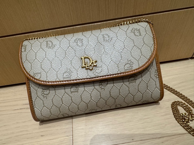 Dior 中古蜂巢圖案鏈兩用單肩包/ 斜孭袋 小廢包 Dior Vintage Bag-2
