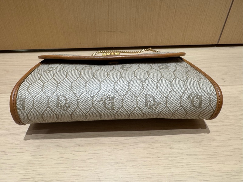 Dior 中古蜂巢圖案鏈兩用單肩包/ 斜孭袋 小廢包 Dior Vintage Bag-3