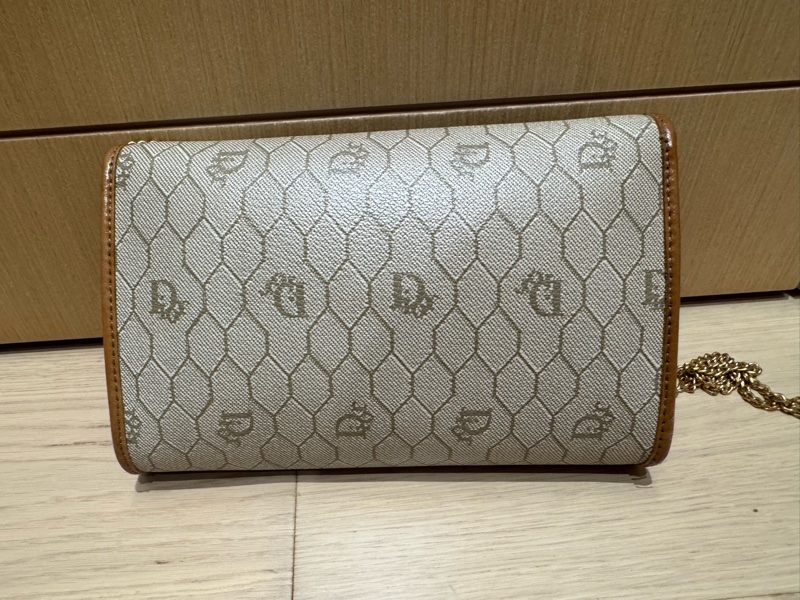 Dior 中古蜂巢圖案鏈兩用單肩包/ 斜孭袋 小廢包 Dior Vintage Bag-4