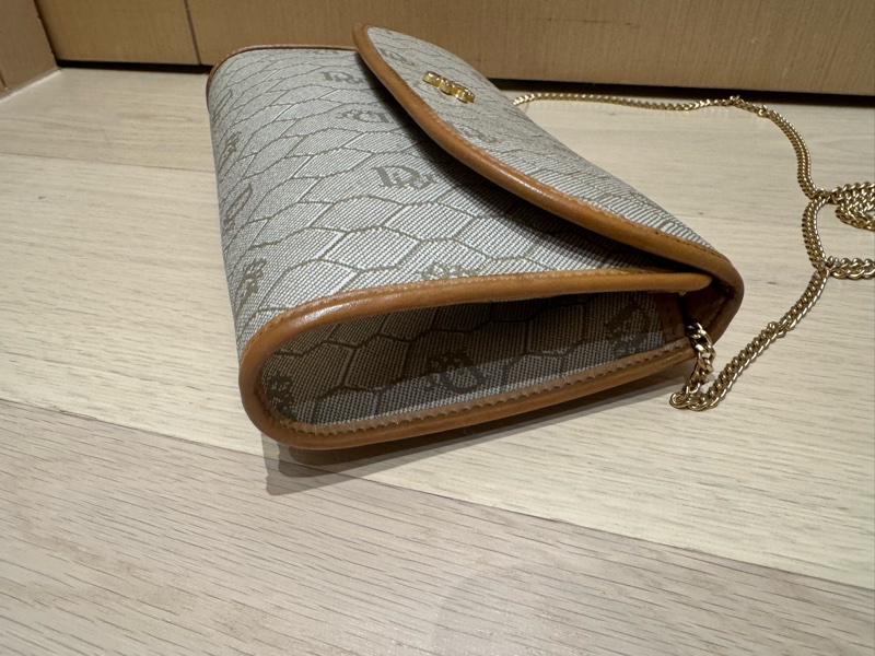 Dior 中古蜂巢圖案鏈兩用單肩包/ 斜孭袋 小廢包 Dior Vintage Bag-18