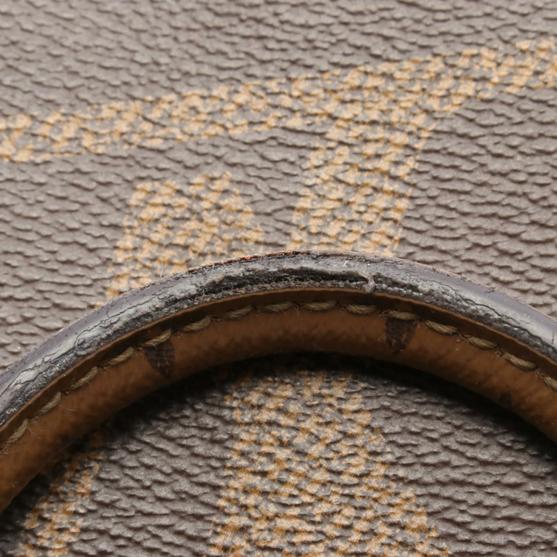 LOUIS VUITTON On the Go MM Monogram Giant Reverse 托特包 M45321 PVC 塗層帆布皮革棕色米色二手-7