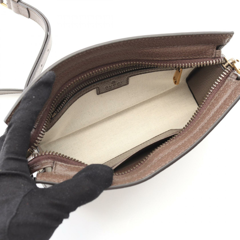 GUCCI Ophidia GG Supreme 小號單肩包 79546796IWT8745 PVC 塗層帆布皮革米棕色多色全新羊毛-2