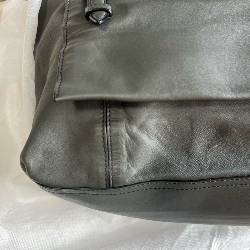 Bottega Veneta 灰色 編織 兩用 手提肩背包-17