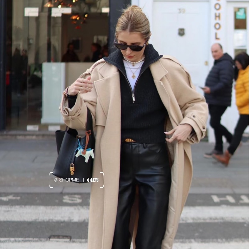 極新HERMES黑色金釦18cm Picotin89黑Noir小水桶包-22