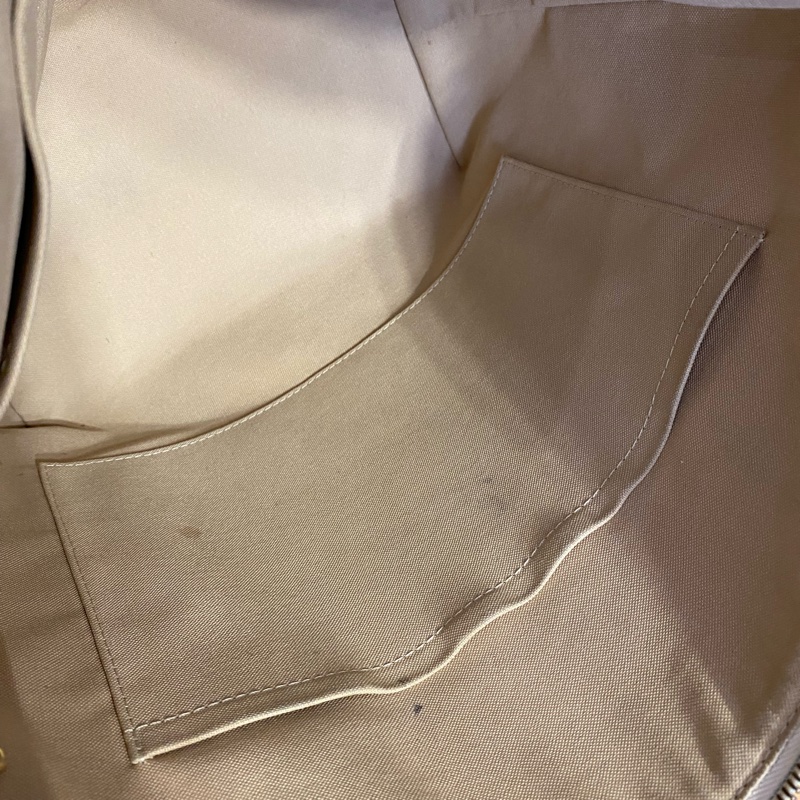 LouisVuitton 白棋盤格奶粉totally中號 手提單肩包-8