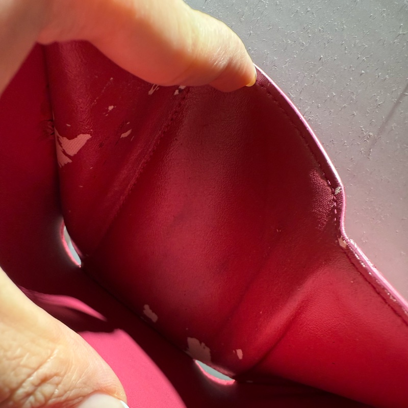 Louis Vuitton 內裡桃紅短夾-6