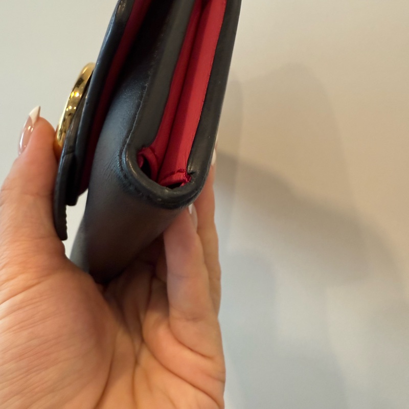 Louis Vuitton 內裡桃紅短夾-9