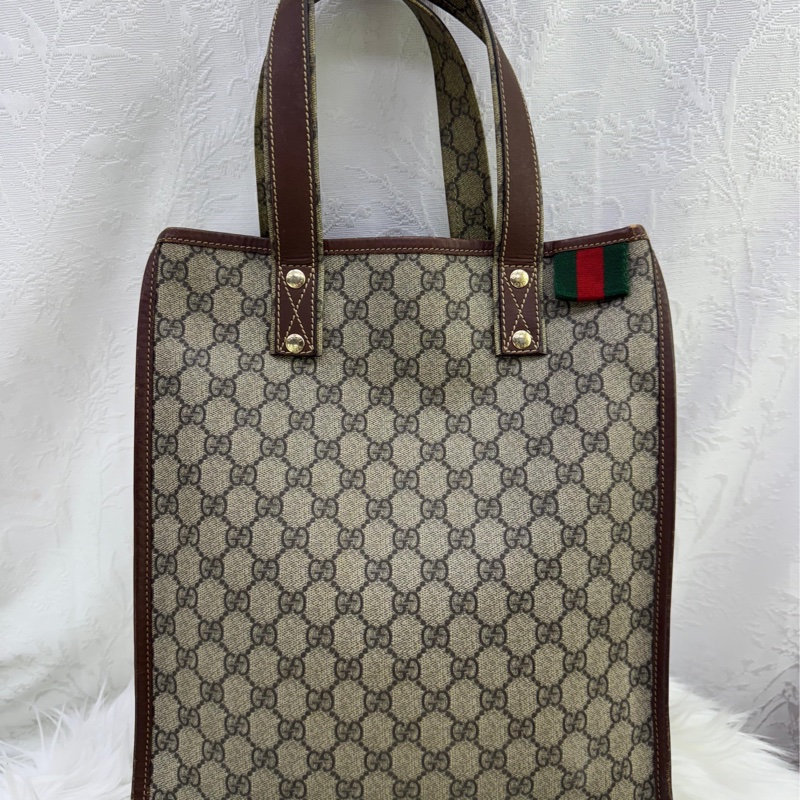 Pre-Owned Gucci Pre-Owned 2016-2025 GG Supreme Web tote bag-0