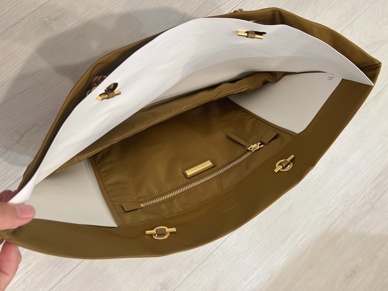 《全新品》Tory Burch Ella 駝色鏈條托特包-6