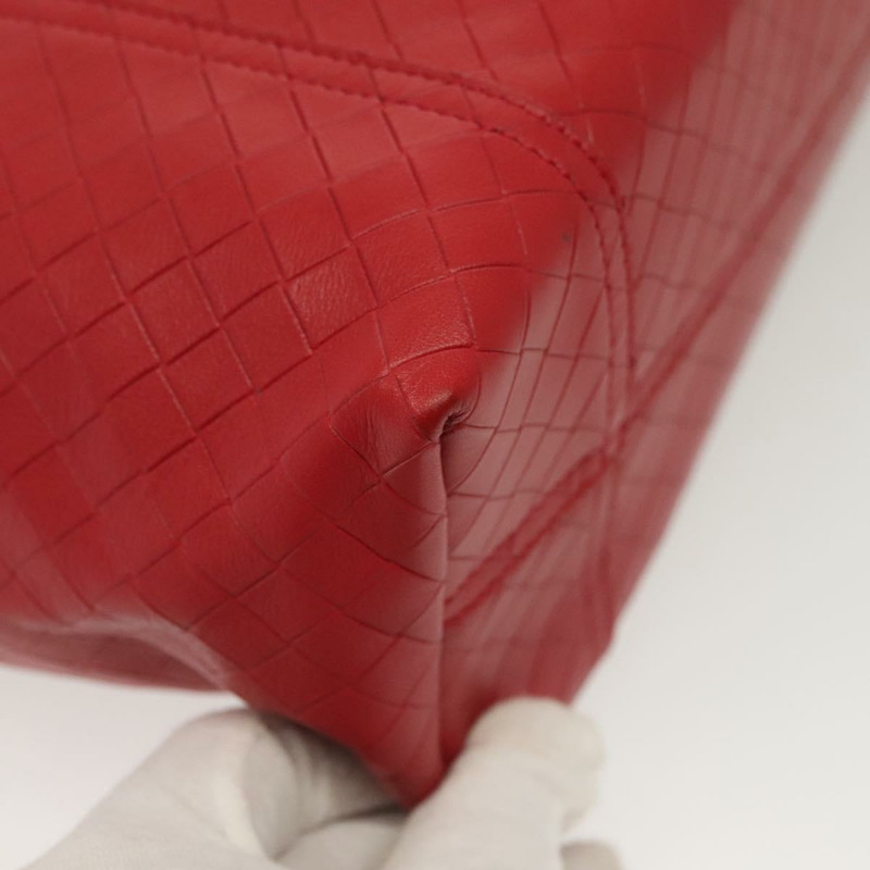 【日本直送】BOTTEGA VENETA INTRECCIATO 手袋皮革紅色正品 135234-14