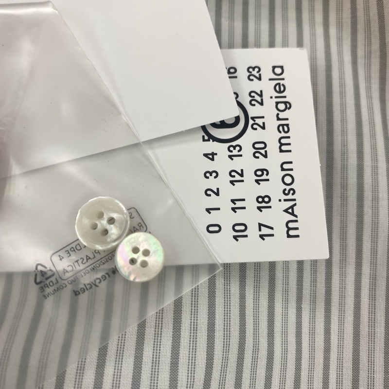 促銷品 MM6 Maison Margiela 男款 拼接 襯衫 #44 46碼-2