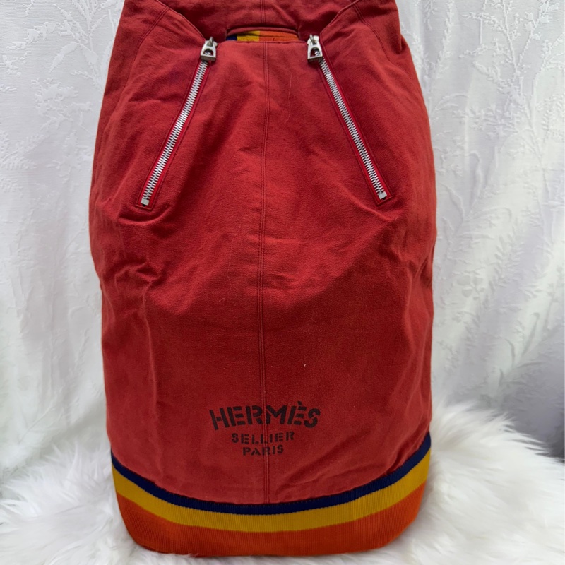 Hermès Cloth backpack Very good condition Orange, Cloth-0