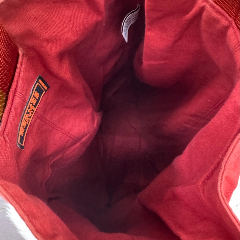 Hermès Cloth backpack Very good condition Orange, Cloth-10