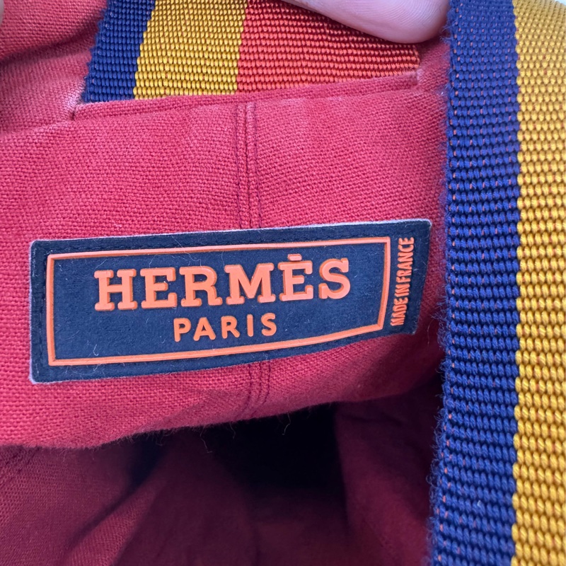 Hermès Cloth backpack Very good condition Orange, Cloth-11