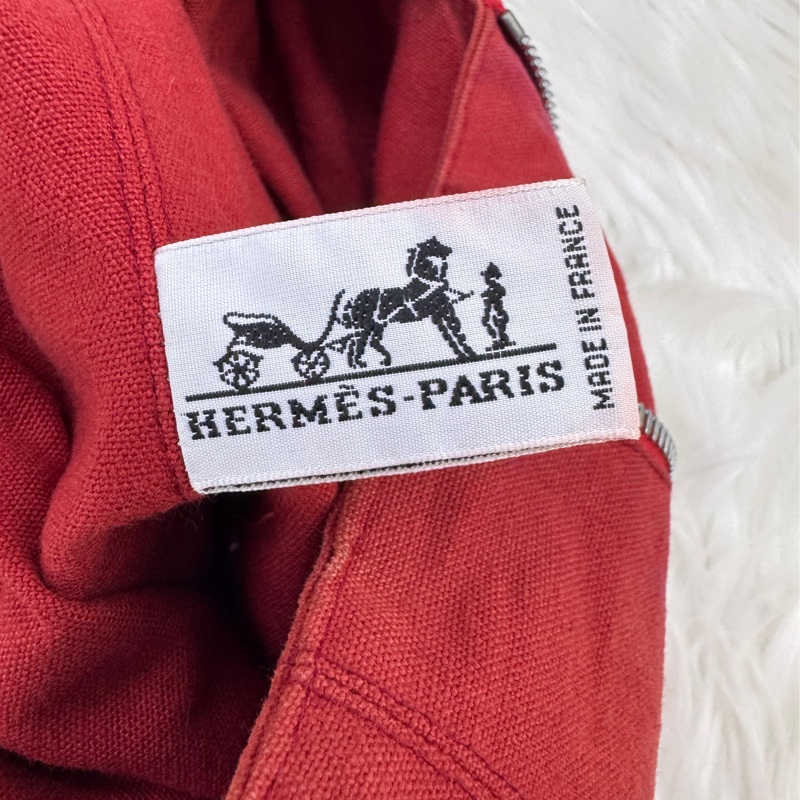 Hermès Cloth backpack Very good condition Orange, Cloth-13
