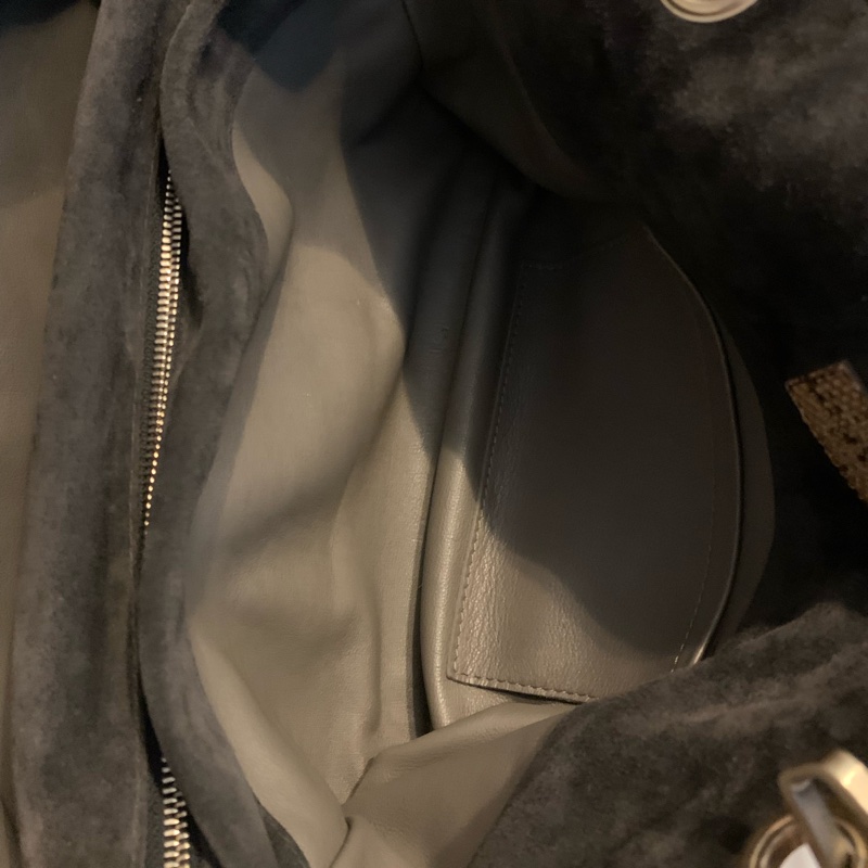 LOUIS VUITTON 2008秋冬走秀限量款稀有蟒蛇皮絨面皮革手提包M95811-12