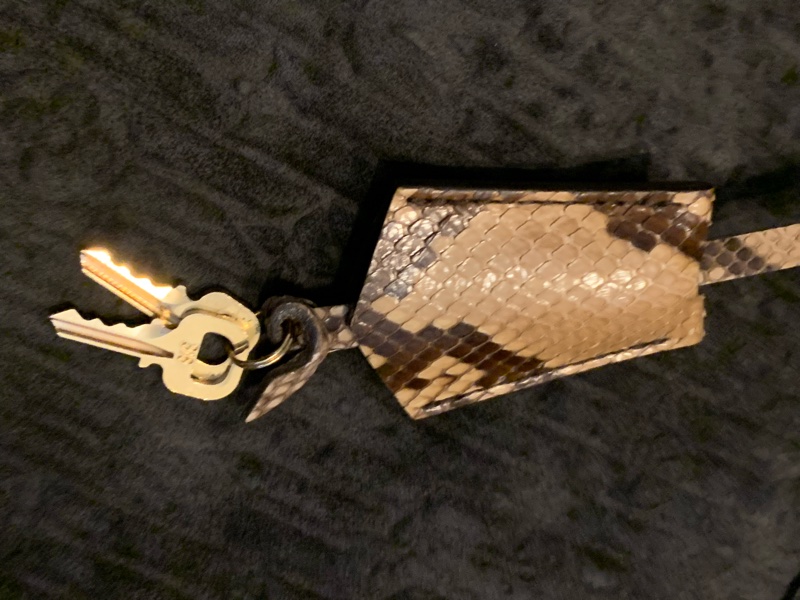 LOUIS VUITTON 2008秋冬走秀限量款稀有蟒蛇皮絨面皮革手提包M95811-16