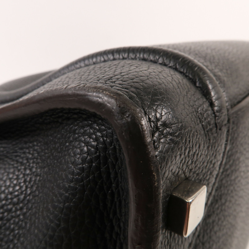 CELINE 牛皮皮革Mini Luggage銀扣手挽袋-11