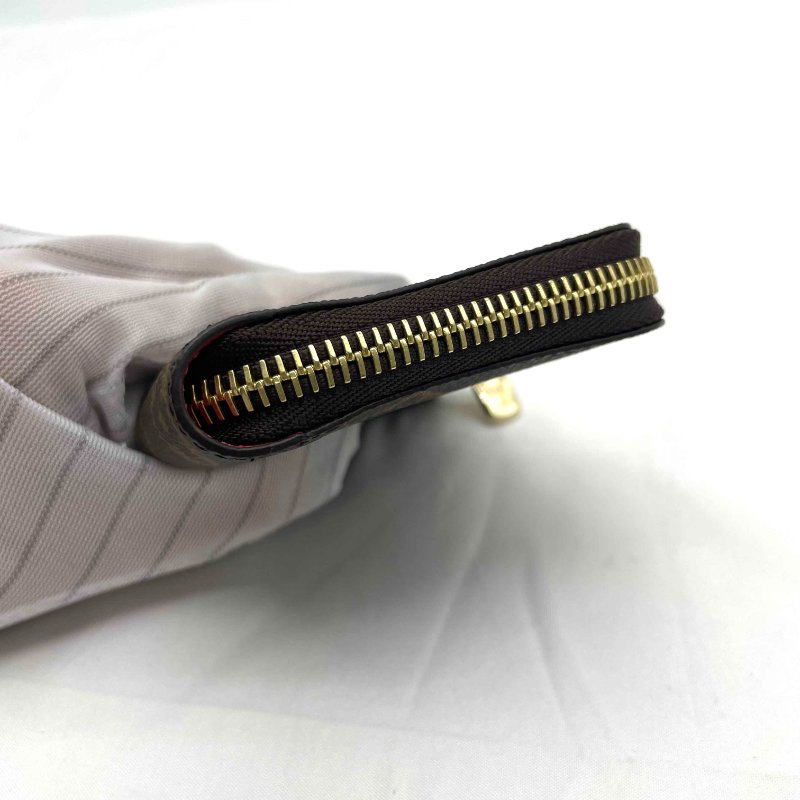 全新現貨 LV Noa 老花 內桃色 L型拉鍊零錢卡包 短夾-2