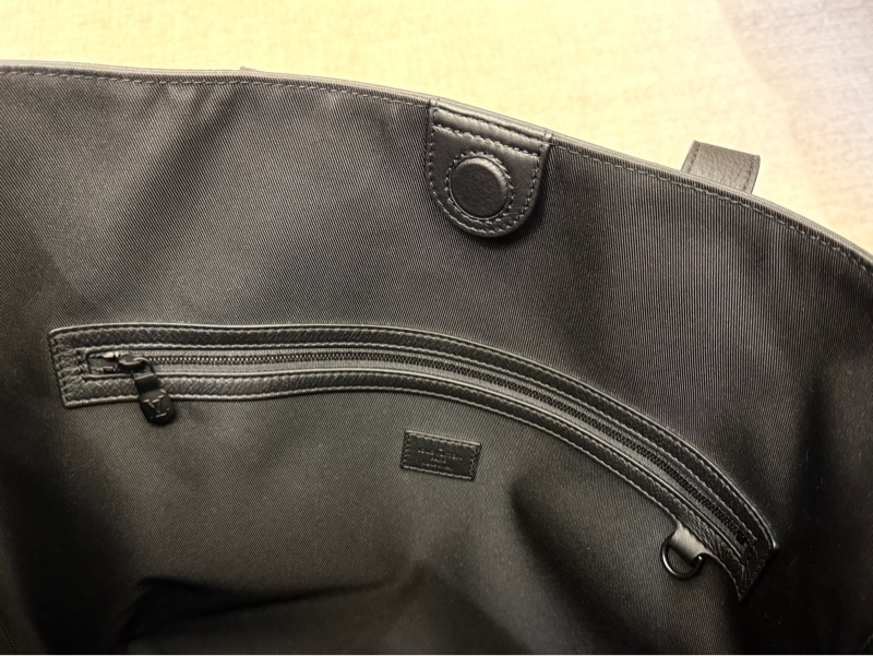 LV Excursion Tote 黑色皮革經典花紋托特包-15