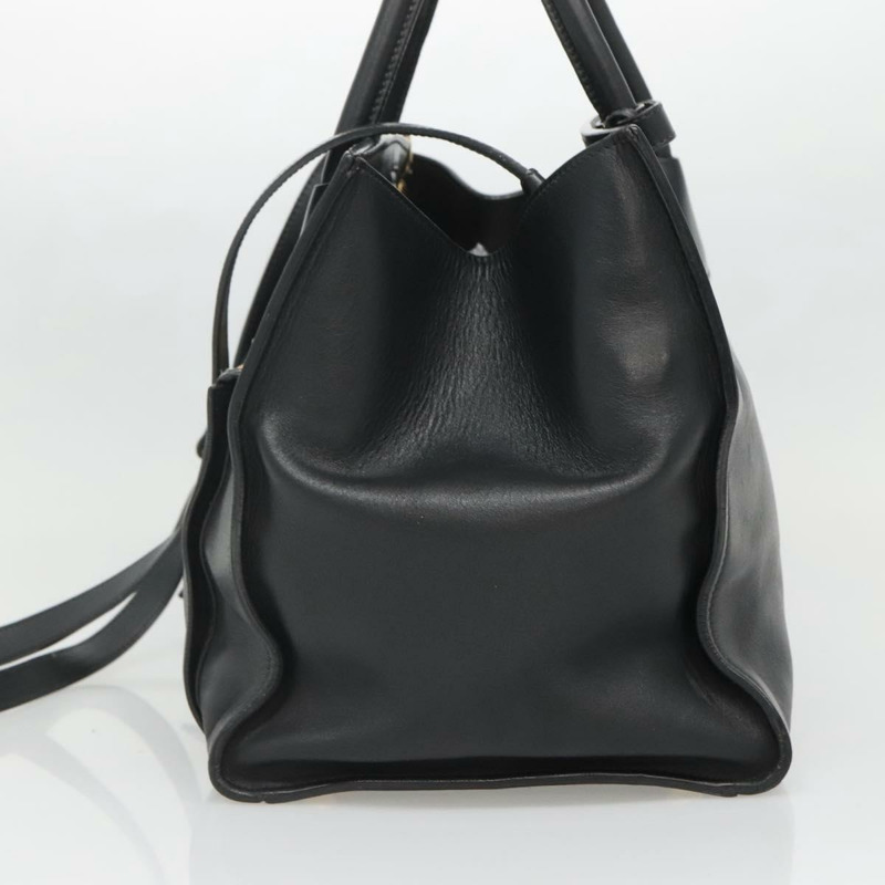 【日本直送】PRADA 手提包 皮革 2 款 黑色 金色 正品 yk19083-3