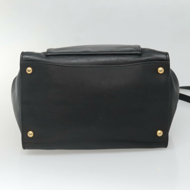 【日本直送】PRADA 手提包 皮革 2 款 黑色 金色 正品 yk19083-4