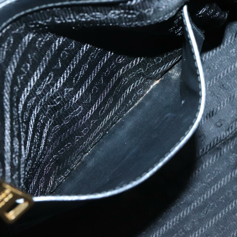 【日本直送】PRADA 手提包 皮革 2 款 黑色 金色 正品 yk19083-10