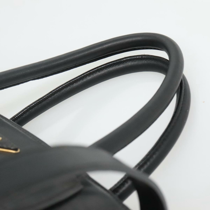 【日本直送】PRADA 手提包 皮革 2 款 黑色 金色 正品 yk19083-13