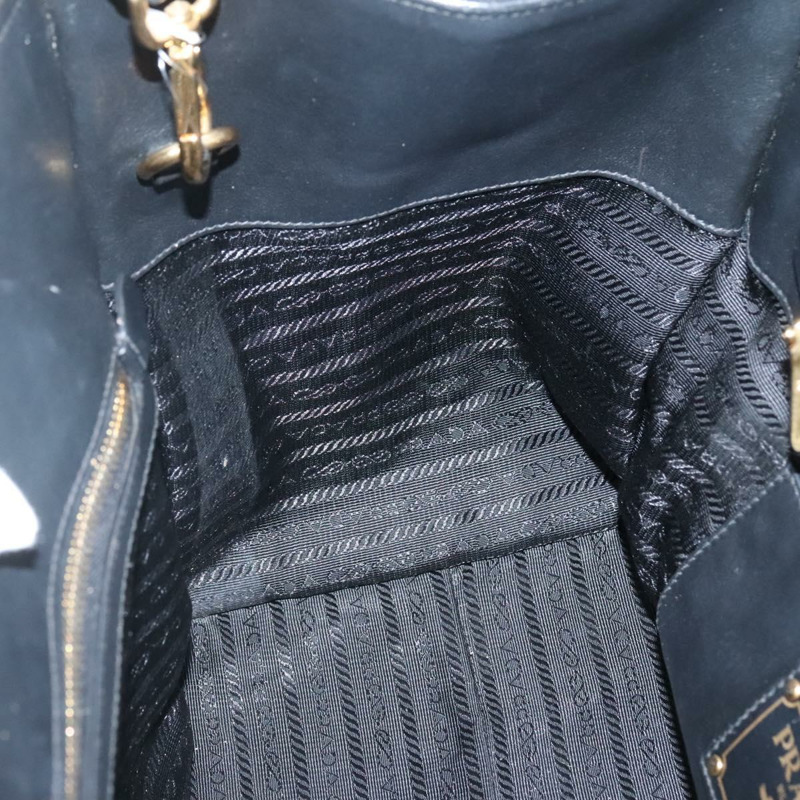 【日本直送】PRADA 手提包 皮革 2 款 黑色 金色 正品 yk19083-22