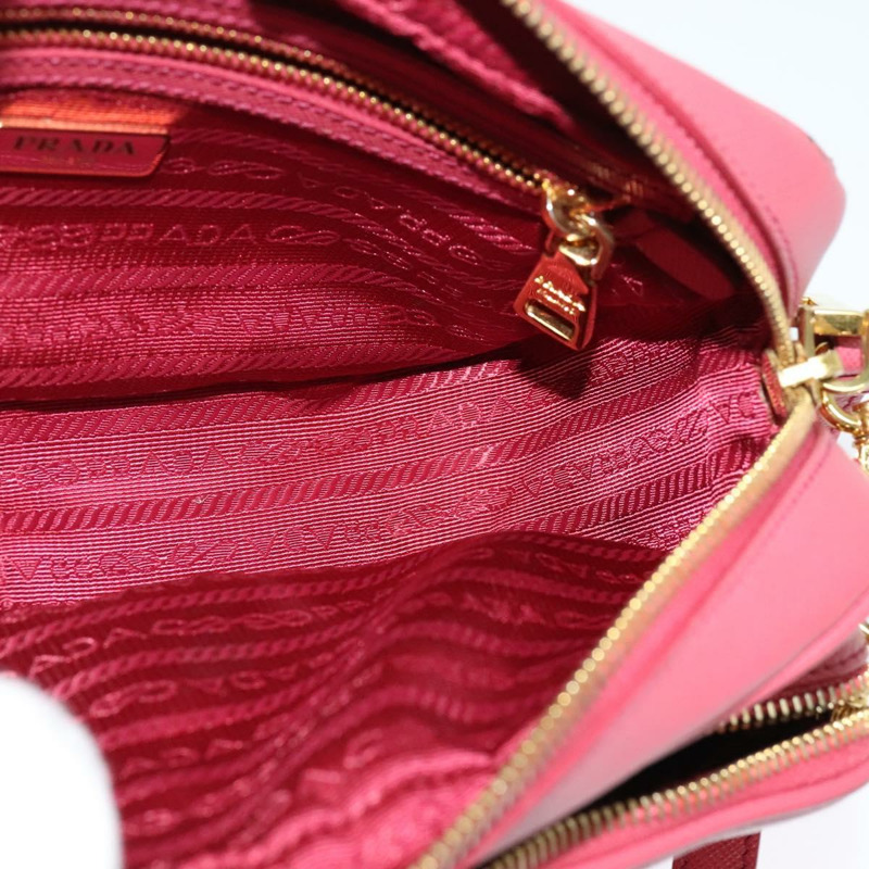 【日本直送】PRADA 肩背包 Safiano 皮革 粉紅金 BT1010 正品 137816-18