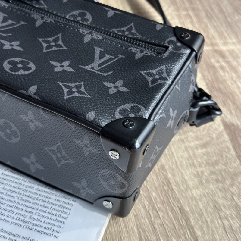 ˗ˏˋ 男生包包首選 º· 𓈒꙳ ˖ Louis Vuitton M44735 王鶴棣同款 Mini Soft Trunk 黑武士 斜背包-6