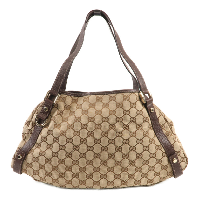 GUCCI 帆布Abbey金扣肩背袋-1