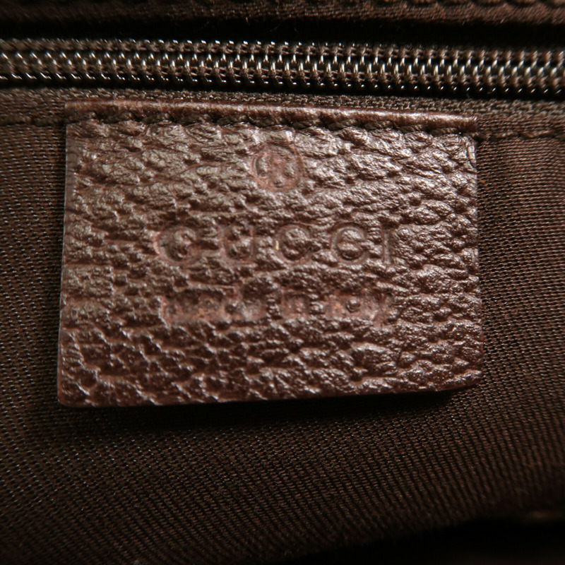 GUCCI 帆布Abbey金扣肩背袋-5